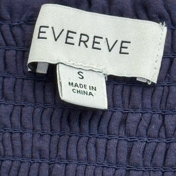 Evereve Eloise Tiered Maxi Dress w/smocked‎ back in navy blue size small - Picture 11 of 13